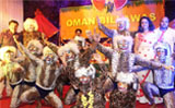 Kudla tiger dance rocks during Oman Billawas Garbha/Dandia celebration in Muscat